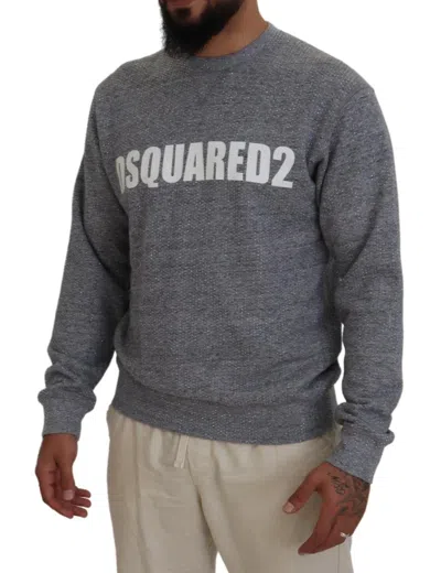 Pre-owned Dsquared2 Dsquared² Gray Crystal Embellishment Men Pullover Men's Sweater ()