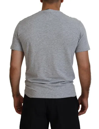 Pre-owned Dsquared2 Dsquared² Gray Logo Cotton Short Sleeves Crewneck Men's T-shirt ()