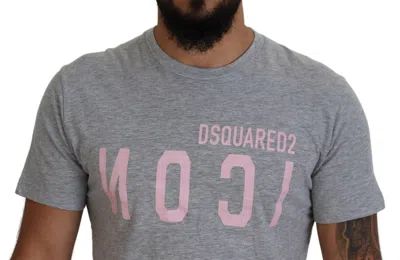 Pre-owned Dsquared2 Dsquared² Gray Logo Cotton Short Sleeves Crewneck Men's T-shirt ()