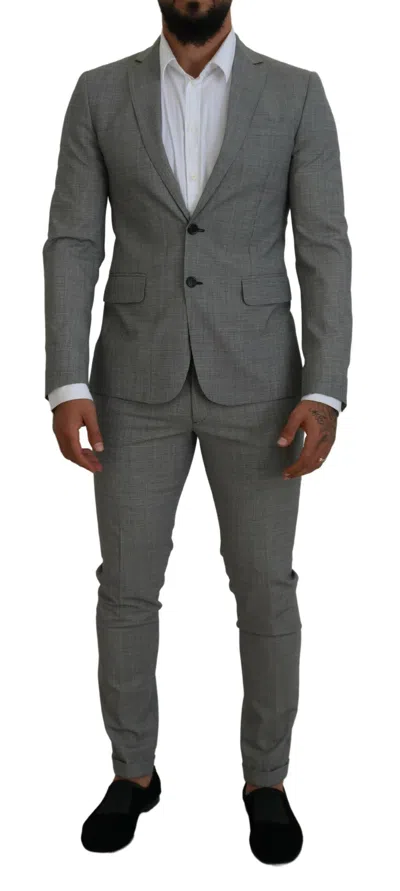 Pre-owned Dsquared2 Dsquared² Gray Wool Single Breasted 2 Piece Paris Men's Suit ()