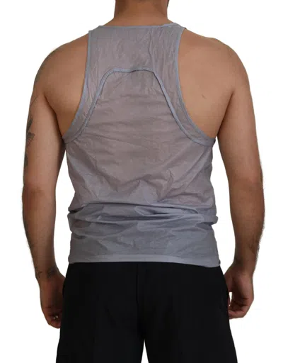 Pre-owned Dsquared2 Dsquared² Light Gray Cotton Sleeveless Tank Men Top Men's T-shirt ()
