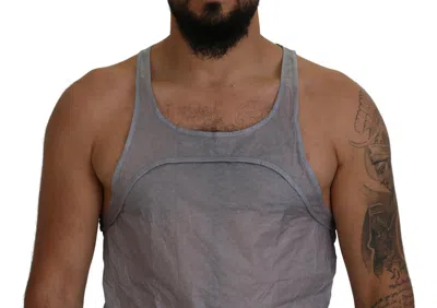 Pre-owned Dsquared2 Dsquared² Light Gray Cotton Sleeveless Tank Men Top Men's T-shirt ()