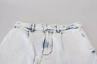 Pre-owned Dsquared2 Dsquared² Light Blue Cotton High Waist Straight Denim Women's Jeans ()