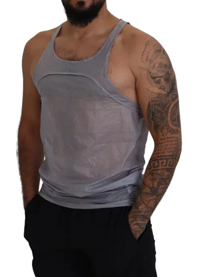 Pre-owned Dsquared2 Dsquared² Light Gray Cotton Sleeveless Tank Men Top Men's T-shirt ()