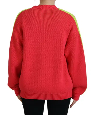Pre-owned Dsquared2 Dsquared² Multicolor Cotton Knitted Crewneck Pullover Women's Sweater ()