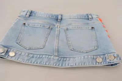 Pre-owned Dsquared2 Dsquared² Multicolor Polyester Low Waist A-line Denim Women's Skirt ()