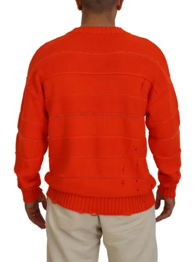 Pre-owned Dsquared2 Dsquared² Orange Cotton Long Sleeves Men Pullover Men's Sweater ()