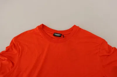 Pre-owned Dsquared2 Dsquared² Orange Modal Short Sleeves Crewneck Men's T-shirt ()