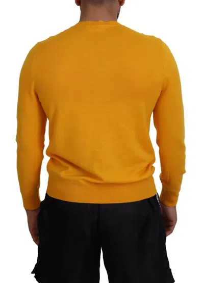 Pre-owned Dsquared2 Dsquared² Orange Wool Long Sleeves Men Pullover Men's Sweater ()