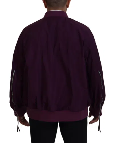 Pre-owned Dsquared2 Dsquared² Purple Polyester Full Zipper Bomber Men's Jacket ()