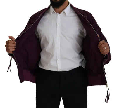 Pre-owned Dsquared2 Dsquared² Purple Polyester Full Zipper Bomber Men's Jacket ()