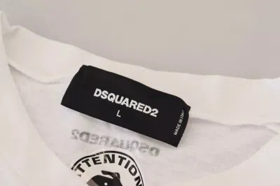 Pre-owned Dsquared2 Dsquared² White Cotton Linen Long Sleeves Pullover Men's Sweater ()