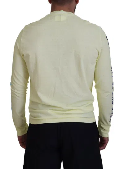 Pre-owned Dsquared2 Dsquared² Yellow Colorful Print Long Sleeves Top Men's T-shirt ()