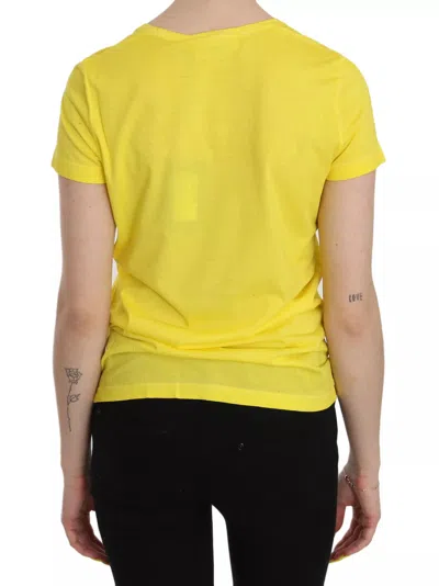 Pre-owned Dsquared2 Dsquared² Yellow Round Neck Short Sleeve Shirt Top Women's Blouse ()