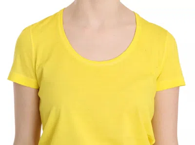 Pre-owned Dsquared2 Dsquared² Yellow Round Neck Short Sleeve Shirt Top Women's Blouse ()