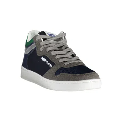 Gas Blue Polyester Men's Sneaker In Blue