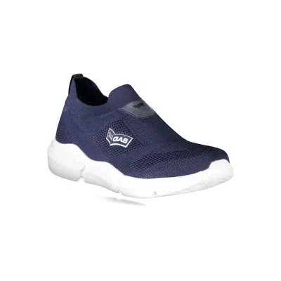 Gas Blue Polyester Sneaker In Blue