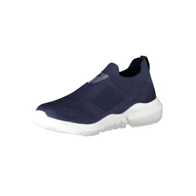 Gas Blue Polyester Sneaker In Blue