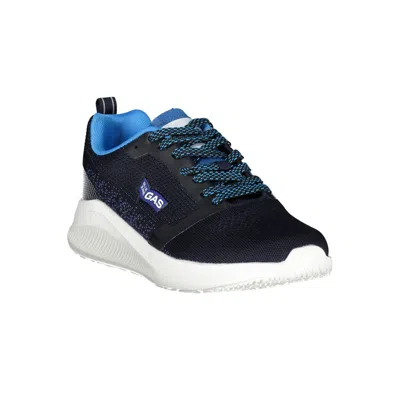 Gas Blue Polyester Men's Sneaker In Blue
