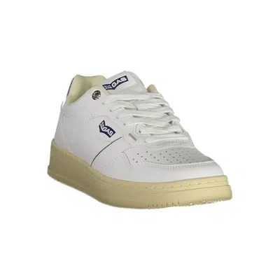 Gas White Artificial Leather Sneaker In White