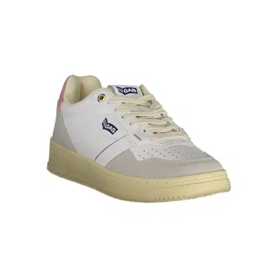 Gas White Artificial Leather Sneaker In White