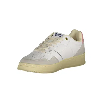 Gas White Artificial Leather Sneaker In White