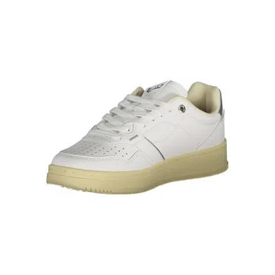 Gas White Artificial Leather Sneaker In White