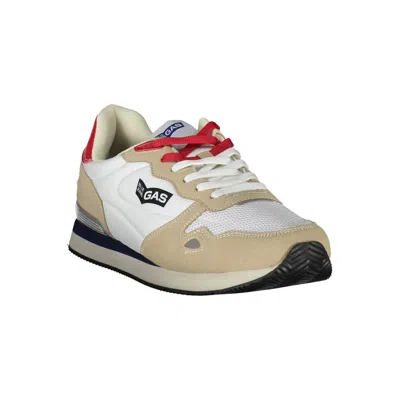 Gas White Polyester Men's Sneaker In White
