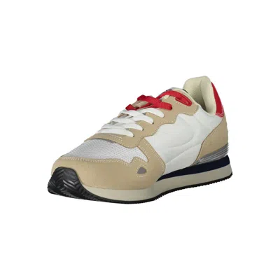 Gas White Polyester Men's Sneaker In White