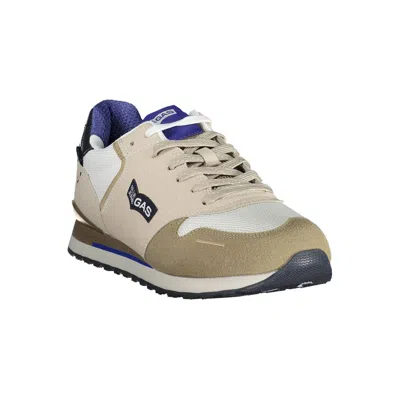 Gas White Polyester Men's Sneaker In White
