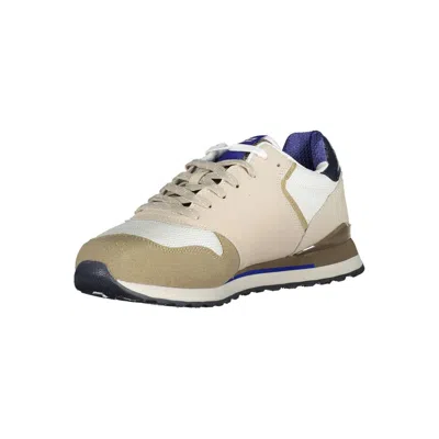 Gas White Polyester Men's Sneaker In White