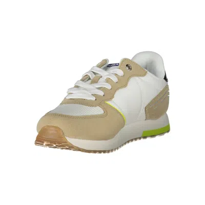Gas White Polyester Sneaker In White