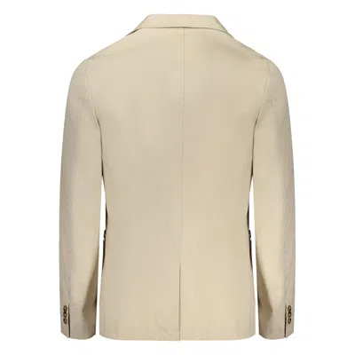 Guess Jeans Beige Cotton Jacket In Beige