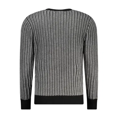 Guess Jeans Blue Polyester Sweater In Black