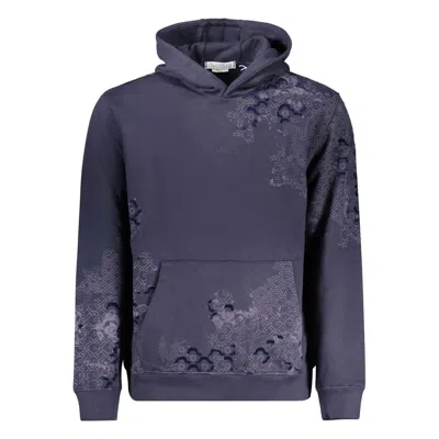 Guess Jeans Blue Cotton Sweater In Blue