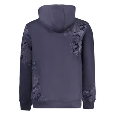 Guess Jeans Blue Cotton Sweater In Blue