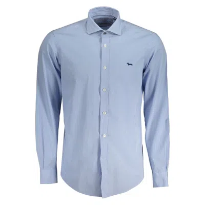 Harmont & Blaine Chic Light Blue Organic Cotton Shirt In Light Blue