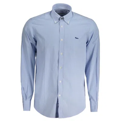 Harmont & Blaine Chic Light Blue Organic Cotton Shirt In Light Blue