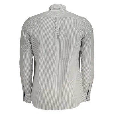Harmont & Blaine Man Shirt Military Green Size L Organic Cotton In Gray