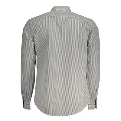 Harmont & Blaine Man Shirt Military Green Size L Organic Cotton In Gray