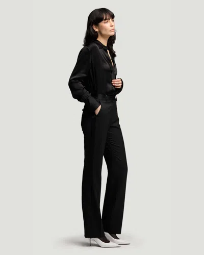 Argent Tuxedo Trouser In Black