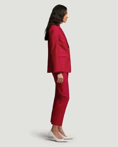 Argent Two Button Blazer In Red