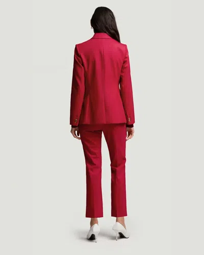 Argent Two Button Blazer In Red