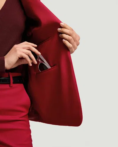 Argent Two Button Blazer In Red