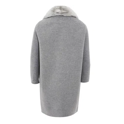 HERNO HERNO ELEGANT GRAY WOOL JACKET FOR TIMELESS WOMEN'S STYLE 