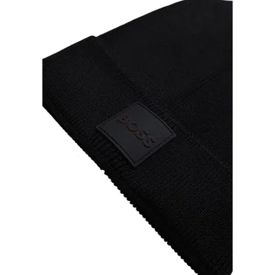 Hugo Boss Black Wool Hats & Men's Cap In Black