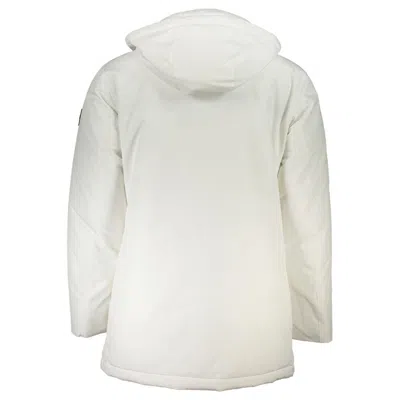 Hugo Boss Chic White Osiass Jacket With Removable Hood In White