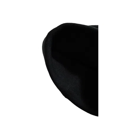 Icon Black Acrylic Hats & Men's Cap In Black