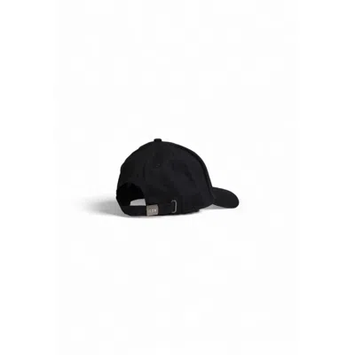 Icon Black Cotton Hats & Men's Cap In Black