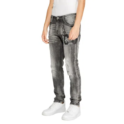 Icon Gray Cotton Jeans & Men's Pant In Gray